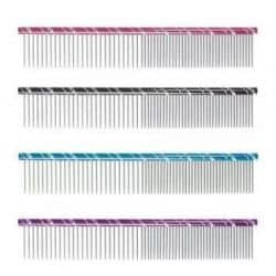 CHA Peigne Metal Double : 16 CM / BLEU