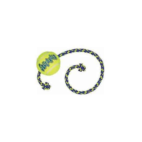 Kong Squeakair Balle + Rope Medium