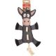 Jouet pour chien Ane Chordo + corde gris 215 43 cm