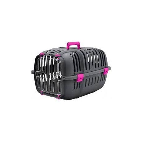 Caisse de Transport Carrier Jet 20 Gris et Rose