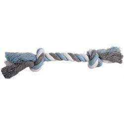 Corde JIM a 2 noeuds Bleu/ Blanc/ Gris