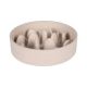 Gamelle Slow feeder Greni rond beige