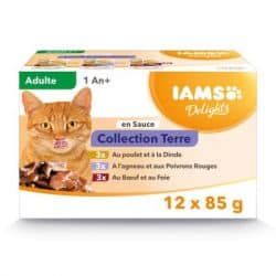 IAMS Delights Terre en sauce 12 x de 85g