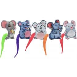 Souris en peluche catnip 7.5cm