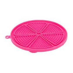 Table Lick'n Snack avec ventouse en silicone 18 cm rose