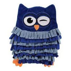 Tapis a renifler Plinkie Hibou bleu 27x33x2.5 cm