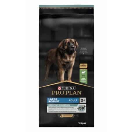 Croquettes pour chien adulte robust sensitive digestion à l'agneau Pro plan 14kg