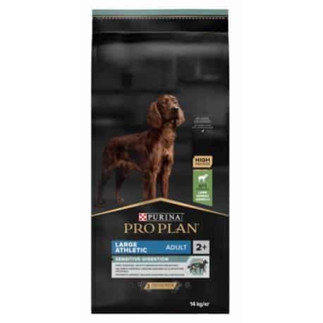 Croquettes pour chien adulte athletic sensitive digestion à l'agneau Proplan 14 kg