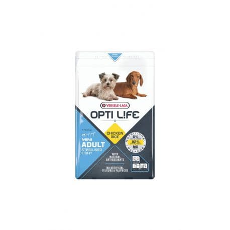Croquettes pour petit chien light Opti Life