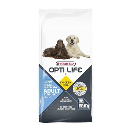 Croquettes pour chien moyen et grand light Opti Life 12,5Kg