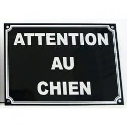 Plaque Attention au chien