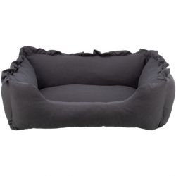 Lit Amelie rectangulaire Gris foncé