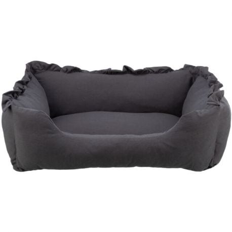 Lit Amelie rectangulaire Gris foncé