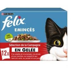 FELIX SACHETS FRAICHEUR Gelée - Volaille-Légumes (12x85g)