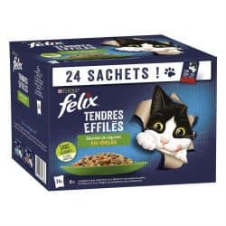 FELIX En Gelée Sélection Mixte avec Légumes (24x85g)