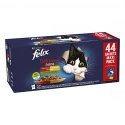 FELIX Tendres Effilés en Gelée - Délicieux Duos (44x85g)
