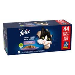 FELIX Tendres Effilés en Gelée - Sélection Mixte (44x85g)