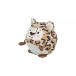 Balle léopard, en peluche/caoutchouc, 13 cm