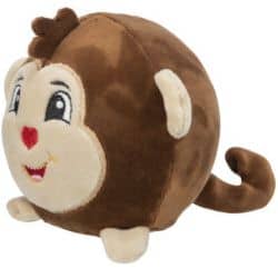 Singe, rond, en peluche, 11 cm
