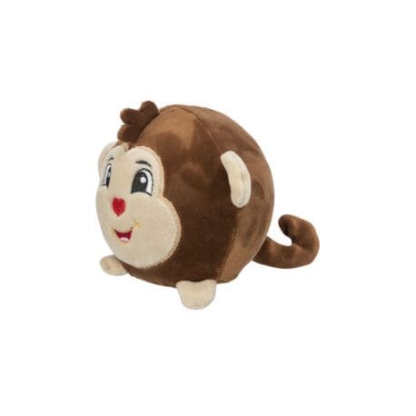 Singe, rond, en peluche, 11 cm