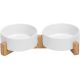 Set de Gamelle en céramique/Bambou Blanche