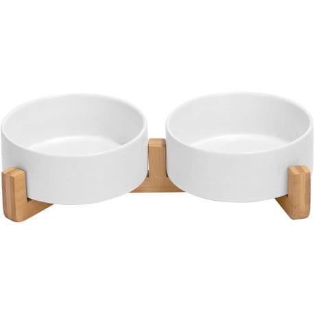 Set de Gamelle en céramique/Bambou Blanche