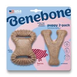 PUPPY PACK DENTAL CHEW-WISHBONE BACON