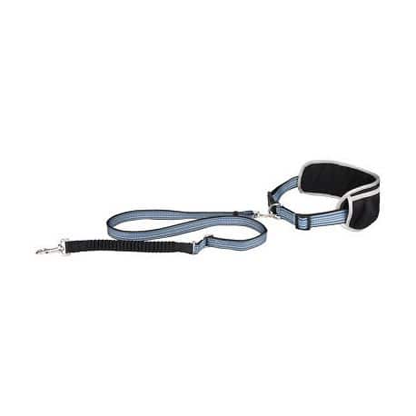 Laisse + Ceinture Jogging 180 - 250 Cm : BLEU