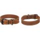COLLIER MONTANA CUIR LARGE COGNAC M 35-45CM 35MM