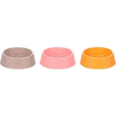 GAMELLE POUR LA NOURRITURE ET L'EAU CHIOT WAVY ROND 500ML 14