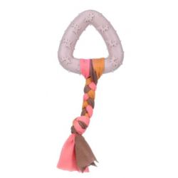 JOUET CHIOT TPR BUNTY TRIANGLE TAUPE 17,5x7,3x2CM