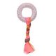 JOUET CHIOT TPR BUNTY ANNEAU TAUPE 17x7,3x2,1CM