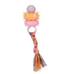 JOUET CHIOT TPR BUNTY ANNEAUX TAUPE 20x5,7x5,7CM