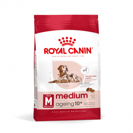 Croquettes pour chien moyen senior adulte Royal Canin 10+