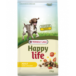 Croquette pour chien Happy Life au poulet 3 Kg