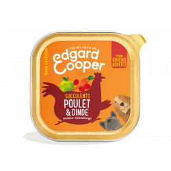 Barquette Edgard et Cooper Poulet Dinde, Pommes 150 Gr