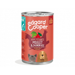 Boite humide Edgard et Cooper Senior Poulet Saumon, Brocoli 400 Gr