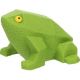 Jouet pour chien krem latex grenouille vert