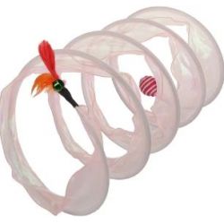 Jouet pour chat kennedy tunnel rose 45x23,5X23,5CM
