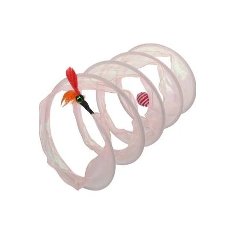 Jouet pour chat kennedy tunnel rose 45x23,5X23,5CM