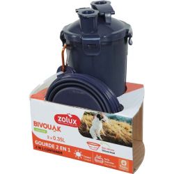 Gourde pour chien 2 en 1 BVK Bleu