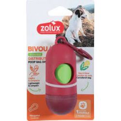 Distributeur sac a crottes BVK Rouge
