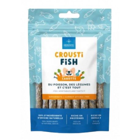 Friandises pour chien croustifish batonnets carottes
