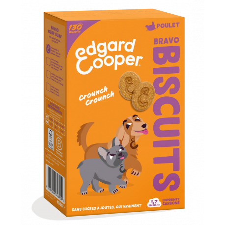 Friandises Edgar et Cooper Biscuit Bravo poulet 400g