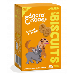 Friandises Edgar et Cooper Biscuit Bravo banane et beurre de cacahouette 400g