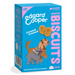 Friandises Edgar et Cooper Biscuit Bravo saumon et poulet 400g