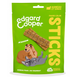 Friandises Edgar et Cooper Sticks pause calin agneau et dinde 75g