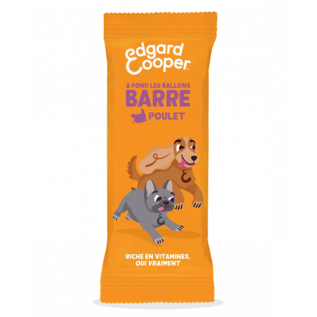 Friandises Edgar et Cooper Barre a fond les ballons poulet 30g