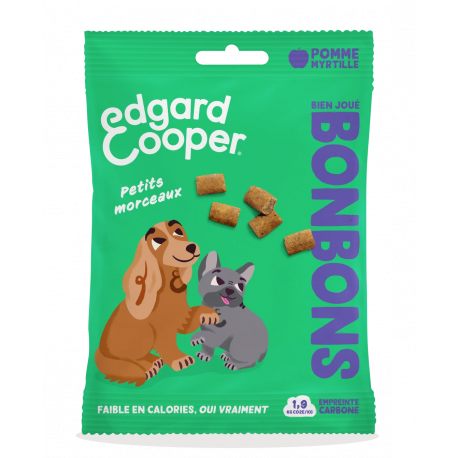 Friandises Edgar et Cooper Bonbons bien joué pomme et myrtille small 50g