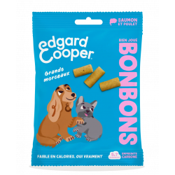 Friandises Edgar et Cooper Bonbons bien joué saumon poulet large 50g
